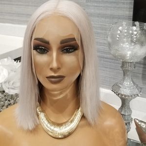 Silky Straight BobCut Lace Front Wig